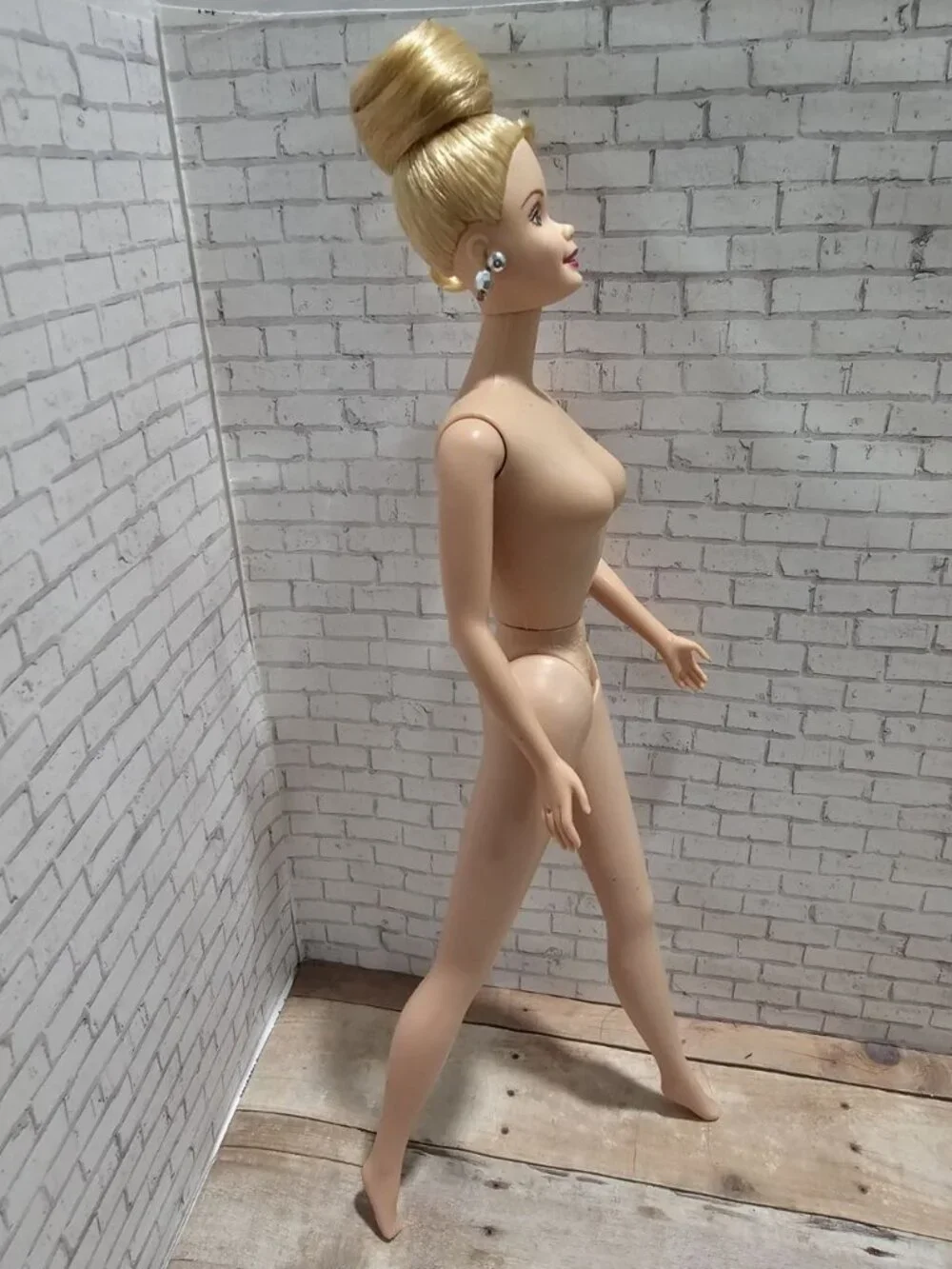 Mattel 1997 Sparkle Beauty Barbie Doll Special Edition Blonde Updo Nude Rare HTF